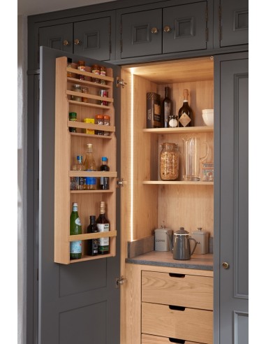 1909 Oak Butler's Pantry Rack 500mm Door Storage Unhanded DRPB