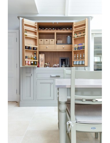 Pantry 1909 Oak on left - Washed oak on right