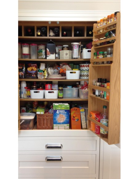 1909 Oak Butler's Pantry Rack 500mm Door Storage Unhanded DRPB