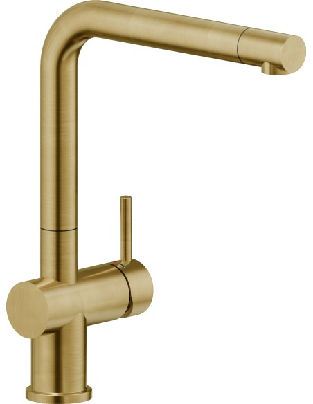 Nobili Live Kitchen Tap Single Lever Brushed Gold L Spout Low Pressure BARR00213GTP
