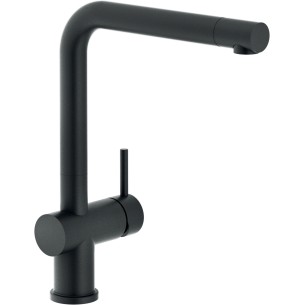 Nobili Live Matt Black Kitchen Tap Single Lever L Spout Low Pressure LIVE00113BM