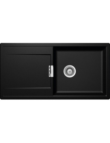 Schock Mono D100L Magma Black Kitchen Sink Cristadur Granite SCH-MOND100LAMAG/2369