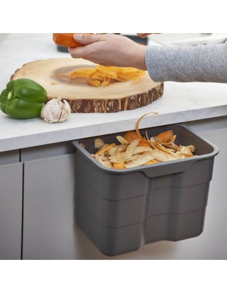 400mm ECO-Top Waste Bin Blum Merivobox Door-Fix 51L Double + BioBin 5040.2051+MGG