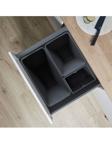 600mm Wesco Merivobox Pullboy Z Kitchen Waste Bin Large 82L Blumotion 848682-72