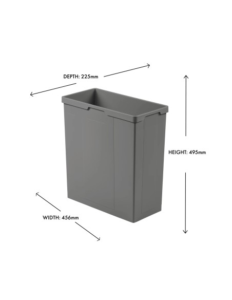 600mm Wesco Merivobox Pullboy Z Kitchen Waste Bin Large 82L Blumotion