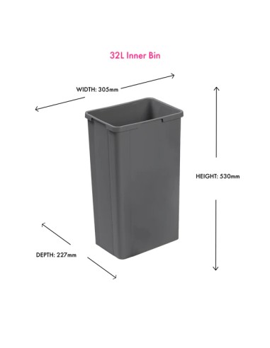 500mm Wesco Merivobox Pullboy Z Kitchen Waste Bin Large 64L Blumotion 848518-72
