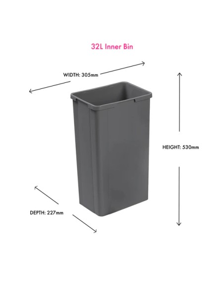 500mm Wesco Merivobox Pullboy Z Kitchen Waste Bin Large 64L Blumotion 848518-72