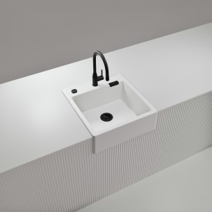 Schock Kallio M-100 Day Cristadur White Granite Kitchen Sink & Waste SCH-KALM100DAY/2226 2