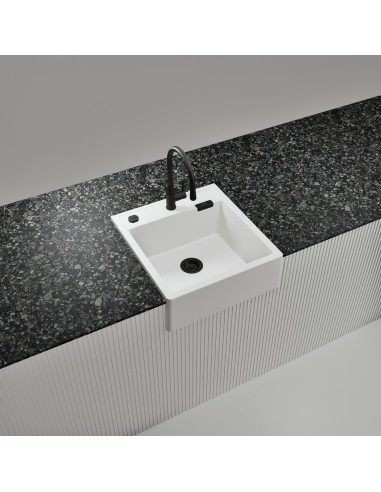 Schock Kallio M-100 Day Cristadur White Granite Kitchen Sink & Waste SCH-KALM100DAY/2226