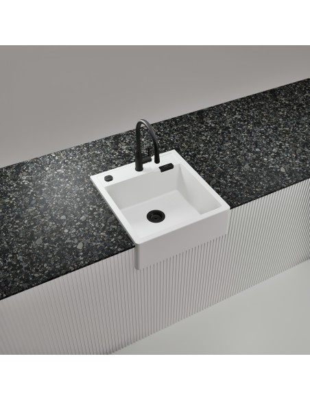 Schock Kallio M-100 Day Cristadur White Granite Kitchen Sink & Waste SCH-KALM100DAY/2226