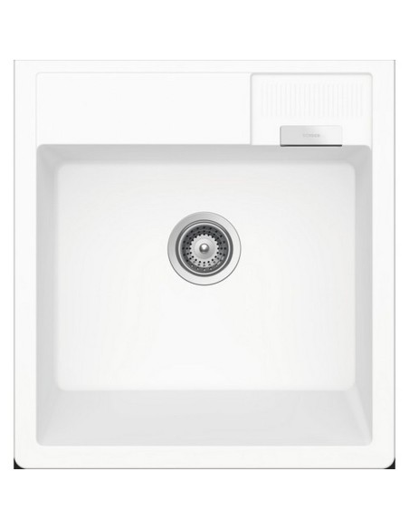 Schock Kallio M-100 Day Cristadur White Granite Kitchen Sink & Waste SCH-KALM100DAY/2226