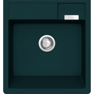 Schock Kallio M-100 Ivy Cristadur Green Granite Kitchen Sink & Waste SCH-KALM100DAY/2235