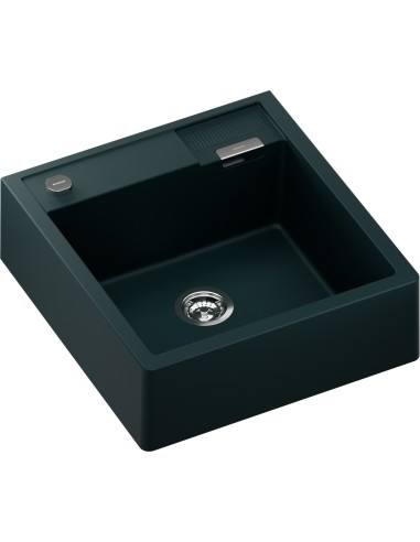 Schock Kallio M-100 Ivy Cristadur Green Granite Kitchen Sink & Waste SCH-KALM100DAY/2235