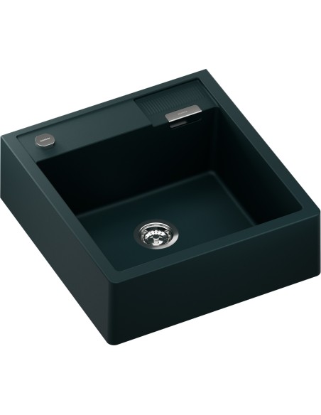Schock Kallio M-100 Ivy Cristadur Green Granite Kitchen Sink & Waste SCH-KALM100DAY/2235