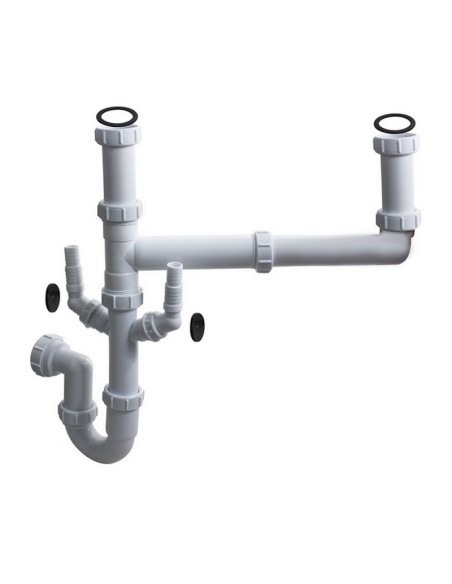 Sink Compact Plumbing Kit 1810 Company Single Or Double Bowl Pipework CPK-N