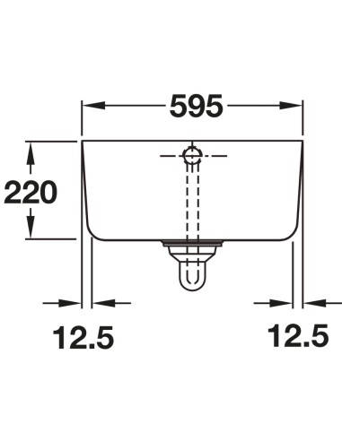 Rangemaster Belfast Kitchen Sink CBL595WH 600mm Ceramic FREE WASTE