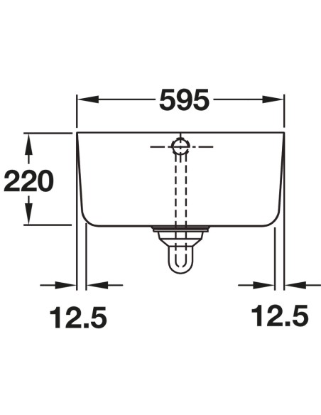 Rangemaster Belfast Kitchen Sink CBL595WH 600mm Ceramic FREE WASTE