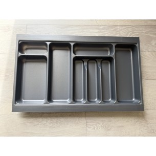 800mm Kitchen Cutlery Tray Insert 424mm Depth Width 701mm Anthracite 55685305