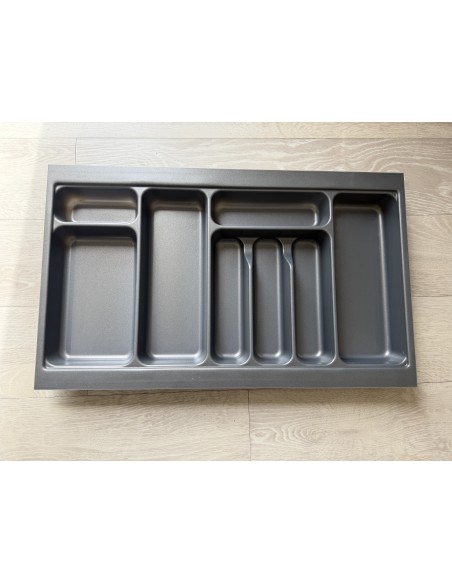 800mm Kitchen Cutlery Tray Insert 424mm Depth Width 701mm Anthracite 55685305