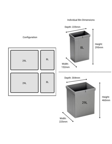 600mm Wesco Pullboy Z Kitchen Waste Bin Large...