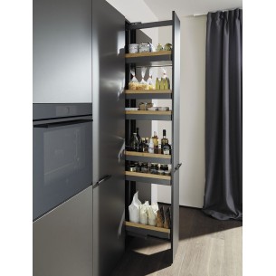 300mm Peka Oak Larder Liro Solid Kitchen Tall Storage 1600-2000mm