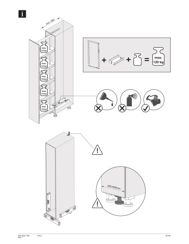 400mm Peka Libell Tall Kitchen Pull-Out Larder...