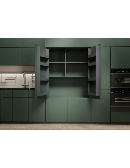 600mm Kessebohmer EASYRACK K-Line Anthracite Door Fixed Four Shelves KLEASYR600