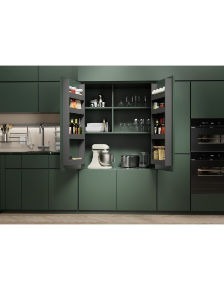 600mm Kessebohmer EASYRACK K-Line Anthracite Door Fixed Four Shelves KLEASYR600