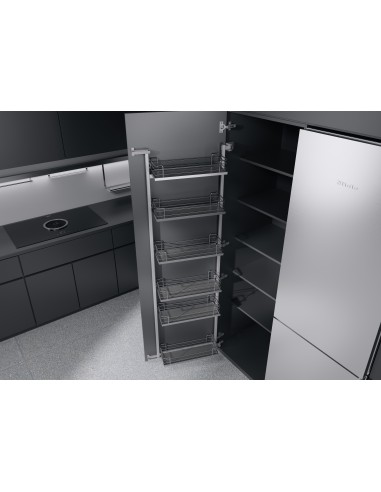 600mm Kessebohmer Tandem Side Kitchen Door Storage 1700mm Arena X6 Trays K3TSE600AC