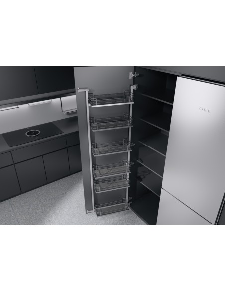 600mm Kessebohmer Tandem Side Kitchen Door Storage 1700mm Arena X6 Trays K3TSE600AC