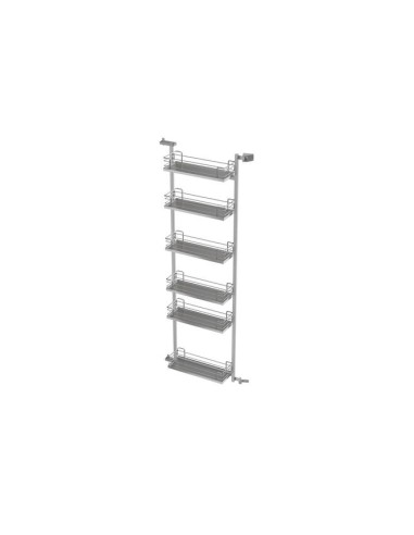 600mm Kessebohmer Tandem Side Kitchen Door Storage 1700mm Arena X6 Trays K3TSE600AC