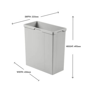 Wesco Bin Container 42L Kitchen Waste Inner Light Grey Suits Pullboy M8366142-1 2