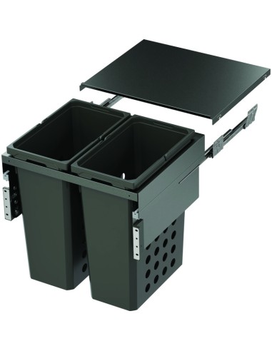 450mm VS-Wash Laundry Carrier Double Bins 70L Lava Built-In Washing