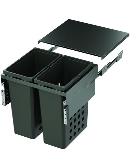 450mm VS-Wash Laundry Carrier Double Bins 70L Lava Built-In Washing