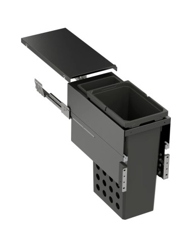 300mm VS-Wash Laundry Carrier Double Built-In Washing Bins 33L Lava