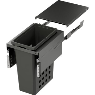 400mm VS-Wash Space Laundry Carrier Single Dirty Washing Bin 44L Lava