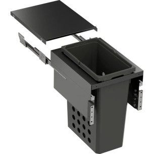 400mm VS-Wash Space Laundry Carrier Single Dirty Washing Bin 44L Lava 2