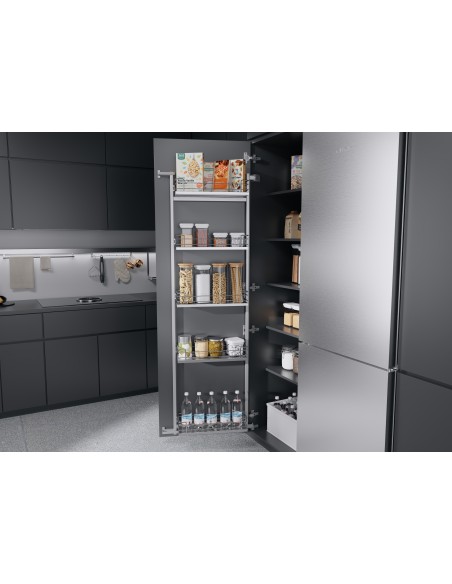 500mm Kessebohmer Tandem Side Kitchen Door Storage 1700mm Arena X6 Trays K3TSE500AC