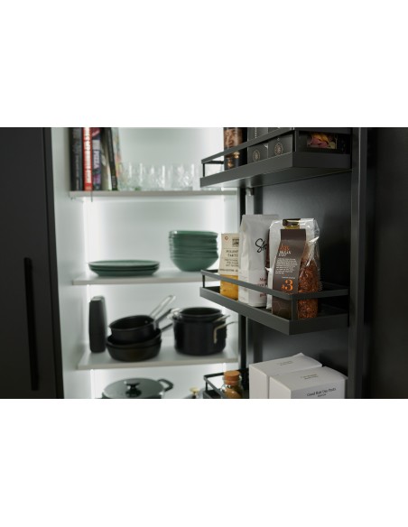 500mm Kessebohmer Tandem Side Kitchen Door Storage 1700mm Anthracite