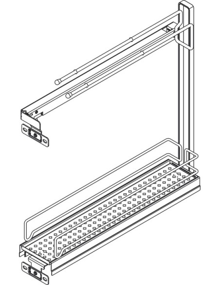 150mm Pull-Out Towel Rail VS Sub Slim Base Basket Vauth Sagel RH 54512952