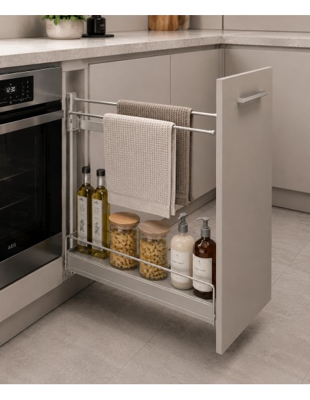 150mm Pull-Out Towel Rail VS Sub Slim Base Basket Vauth Sagel RH 54512952