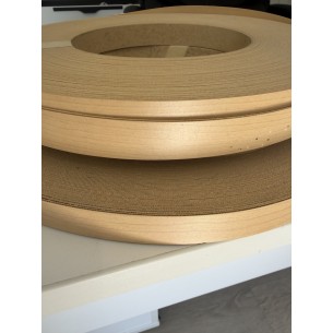 22mm Medium Birch Edging Tape 5M Pre-Glued Iron-On Repairs Melamine