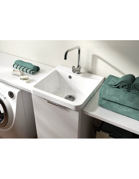 Thomas Denby Utility Sink Sit On Inset FREE Waste 1.0 Bowl Ceramic UT510/WKIT1