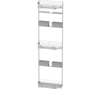 150mm Vauth Sagel Tall Pull Out VS-TAL-WIRO Broom RH Chrome Storage 54994200 2