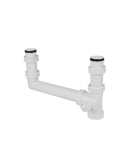 Kitchen Sink Plumbing Kit 2.0 Bowls x1 Spigot Clearwater