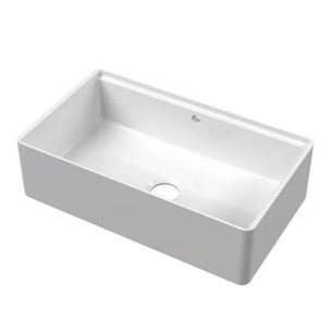 800mm Argilla Butler Kitchen Sink Apron Front Fireclay White 1.0 Bowl FCU/N/795/BUT/WH/843 2