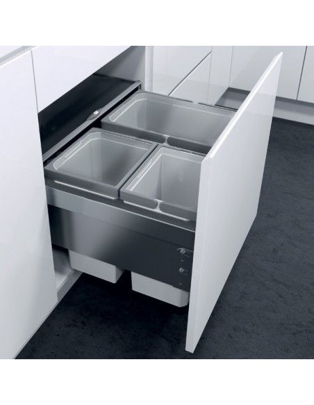 600mm Vauth Sagel Envi Space Pro 53L Pull Out Waste Bin Triple 50304537