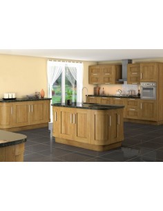 Westwood Natural Oak Timber Shaker Kitchen Doors Solid One Peice Frame