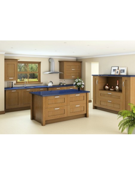 Westwood Oak Timber Shaker Kitchen Doors Solid One Peice Frame