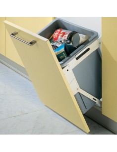Tilting Kitchen Waste Bin Minimum 500mm 30 Litres Door Fixed Container 50205706